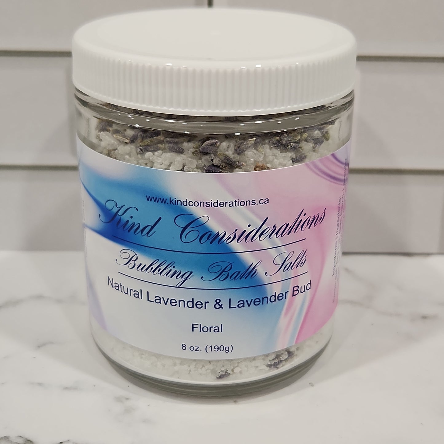 Natural Bubbling Bath Salts - Discontinued Label