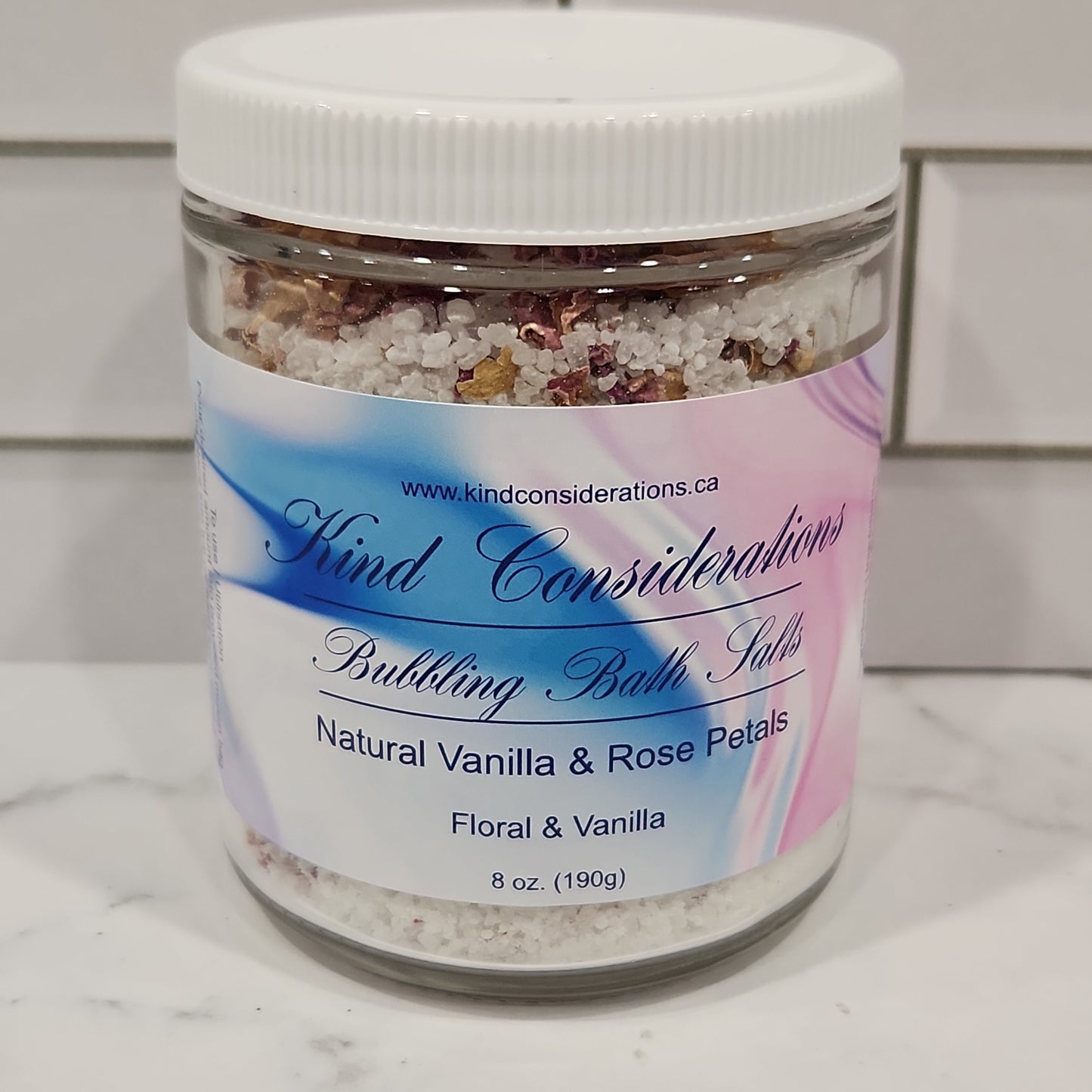 Natural Bubbling Bath Salts - Discontinued Label