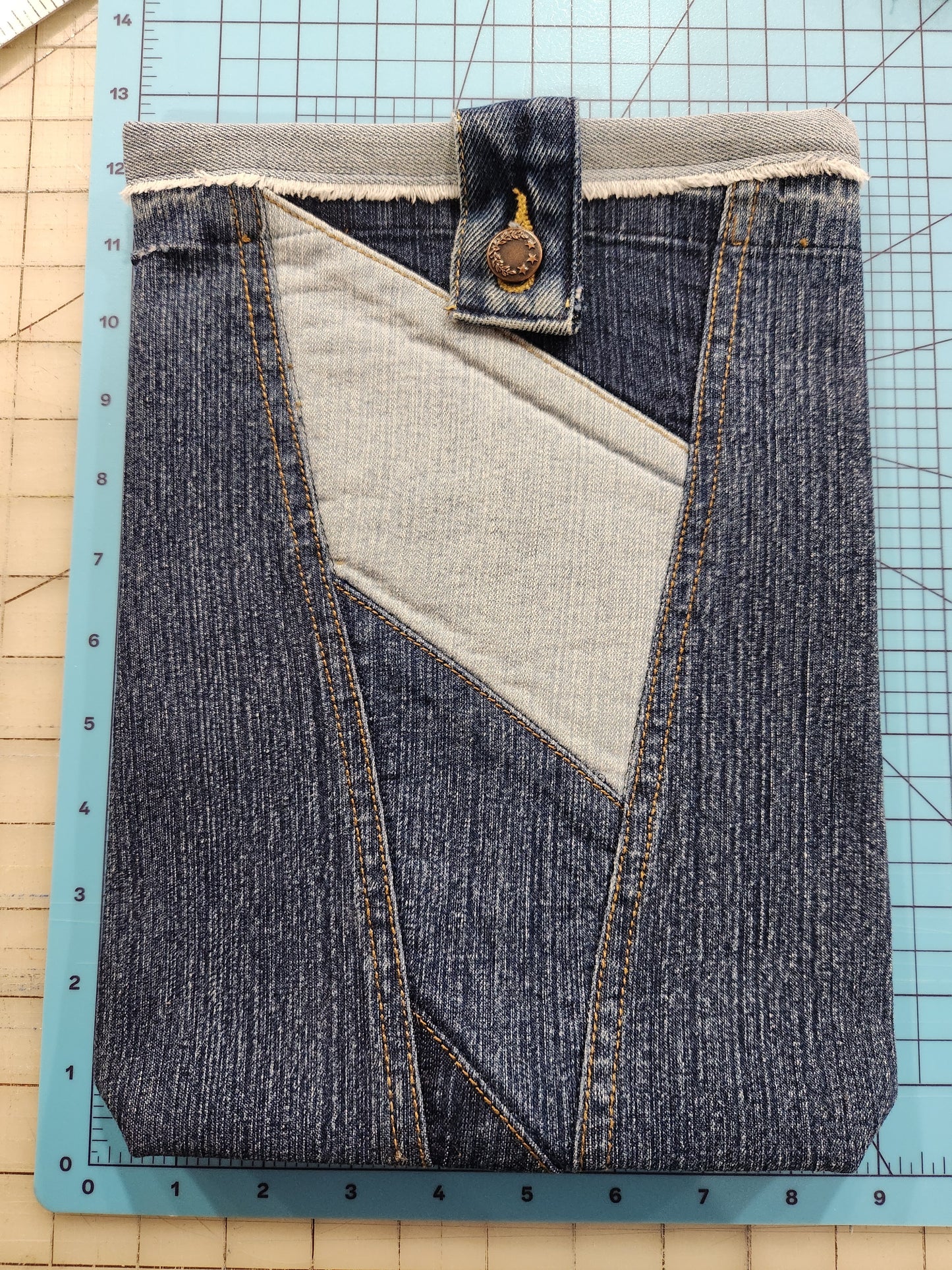 Geometric Blocks Book Sleeve - Large