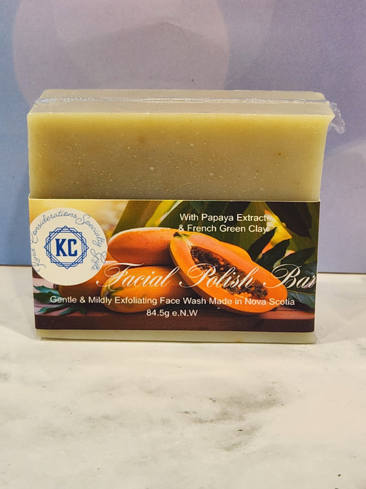 Papaya & Green Clay Facial Polish Bar